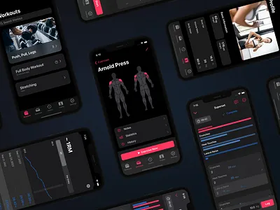 GymYou - UI Design app design graphic design ios prototyping ui ui design ux design visual design