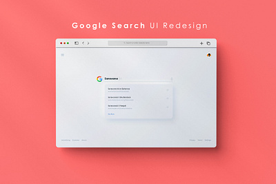 Google UI Search Design design designer google google search google ui search design graphic design landing page ui ui design ui redesign ui ux web website