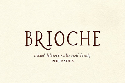 Brioche Rustic Serif Font Family app branding design graphic design illustration logo typography ui ux vector