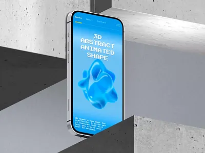 Abstract 3d shape 3d 3d abstract abstract animation concept gradient illustration mobile ui motion graphics ui design