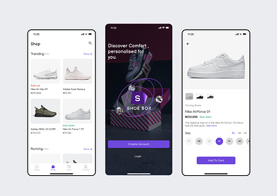 Shoebox NG concept design mobile app ui