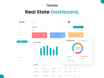 Real State Expenses Dashboard. dashboard design design real state dashboard real state ui design ui ui design uiux