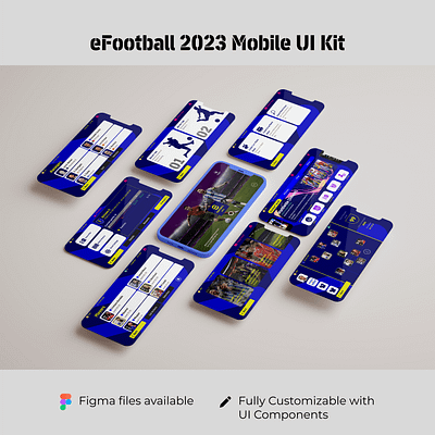 eFootball 2023 Mobile game UI Kit creative design design process design thinking digital product efootball 2023 figma figma design game design gameapp redesign graphic design interactive design mobile ui kit product design sport game ui uiux design user experience ux ux research visual design