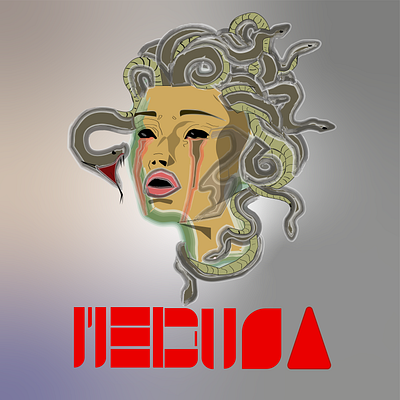 Medusa Gorgon graphic art graphic design illustration