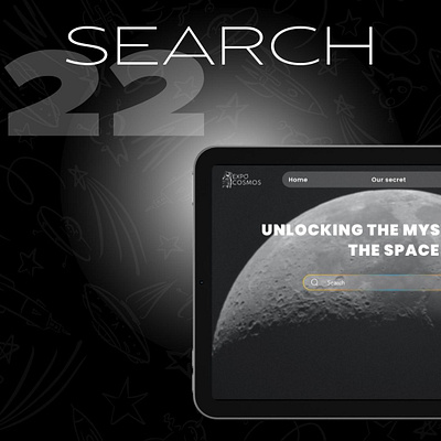 Dailyui#022:search 22 dailyui design figma interfacedesign moon search space ui