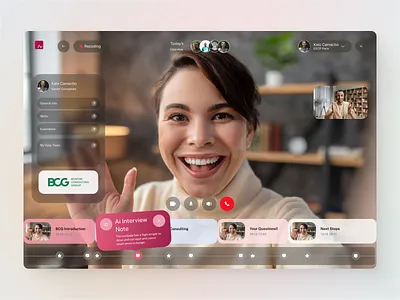 AI Video Interview Platform ai ai home page design ai interview platform ai new treand design ai video call calll landing page design meeting ui video call video meeting