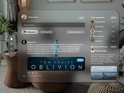 AR Social Page ar branding conceptual design figma graphic design illustration image change logo open for work photoshop social ui vector