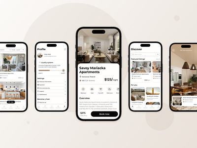 Mobile App | Accommodation Booking app design figma mobile mobile app mobile application mobile design ui user interface ux ux ui