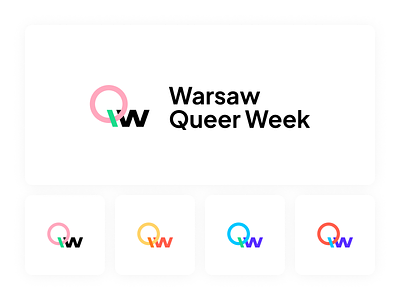 Warsaw Queer Week – Festival Identity brand identity brand strategy branding geometric graphic design inclusive design logo logo mark love pride queer rainbow simplicity symbol