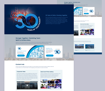 Micro-website for 30 Years Anniversary branding landingpage microwebsite ui ux webdesign webdevelpment website