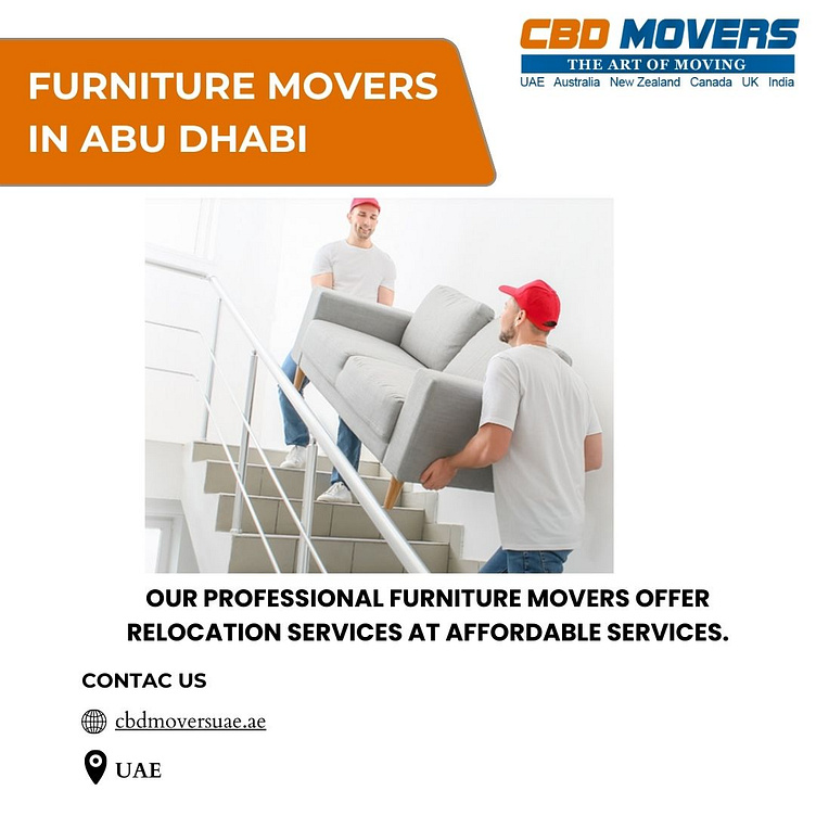 Furniture Movers In Abu Dhabi by CBD Movers UAE on Dribbble