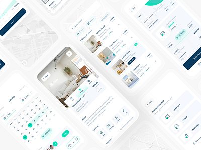 Hotel Booking App 🏠 app bookingapp branding design figma figmadesign graphic design hotel hotelbooking illustration logo mobileapp newshot payment roombooking rooms screen splash screen ui ux