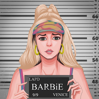 Barbie Character ai art barbie blond cover cute girl design digital art fireart studio flat graphic design illustration illustrator movie painting photoshop pink poster prison vector art