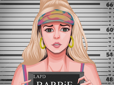 Barbie Character ai art barbie blond cover cute girl design digital art fireart studio flat graphic design illustration illustrator movie painting photoshop pink poster prison vector art