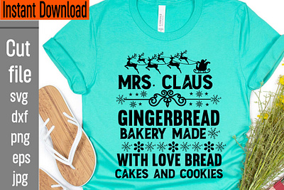 Mrs. Claus Gingerbread Bakery Made With L app branding design graphic design illustration logo svg ui ux vector
