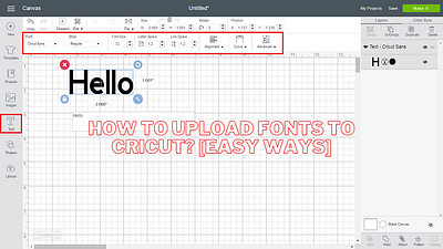 How to Upload Fonts to Cricut? [Easy Ways] branding cricut design space cricut.comsetup design
