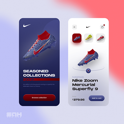 Football boots app design mobile app ui ui design uiux ux