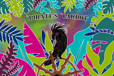 Pirate's Parrot adobe photoshop advertising illustration art branding character design digital art digital illustration illustration