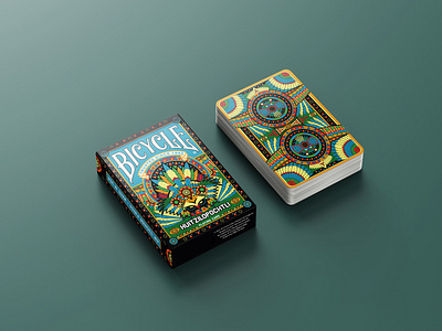 Bicycle Huitzilopochtli Playing Card | Custom Playing Cards design graphic design illustration vector