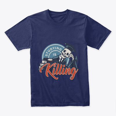 Studying Is Killing Tshirt Design bachelorate tshirt design bachelorette t shirt design design graphic design illustration msalahud tshirt design tshirt designer