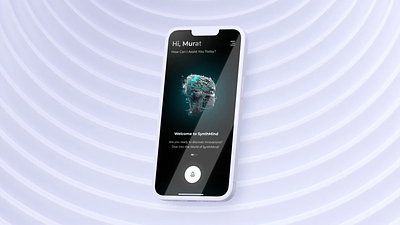 AI Assistant Mobile App 3d ai animation app artificial intelligence assistant design discover future mobile mobile app motion graphics ui ux