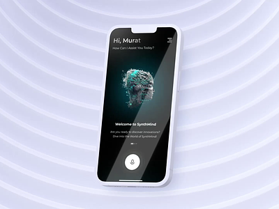 AI Assistant Mobile App 3d ai animation app artificial intelligence assistant design discover future mobile mobile app motion graphics ui ux