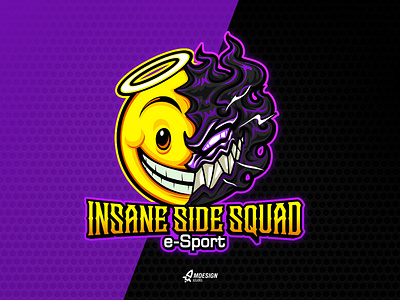 Insane Side Squad Logo Mascot for Gaming and Esport branding character clothes devil esport gaming illustration logo mascot smile