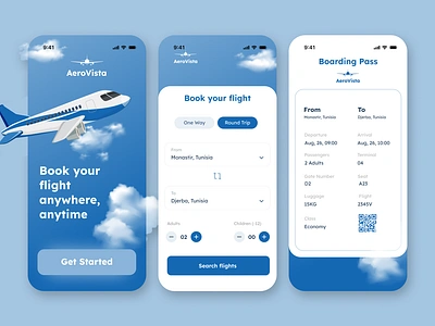 DailyUI 24: Boarding Pass airline app boarding book booking dailyui dailyui024 dailyui24 design flight pass ui ux