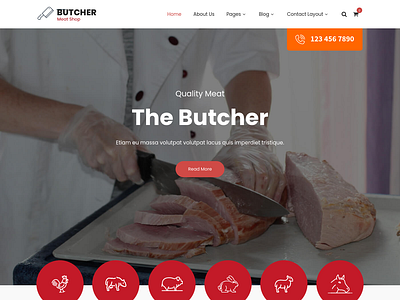 Website for a butchery/ Meat Business design graphic design ui ux website wordpress