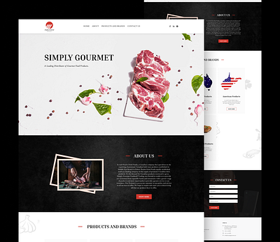 Website for Simply Gourmet branding ui uiux ux uxdesign