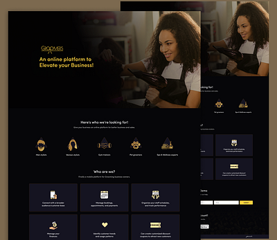 Website for a Business Platform branding design ui uiux ux uxdesign