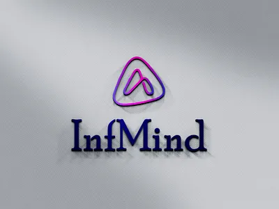 InfMind Logo graphic design illustrator logo minimal logo