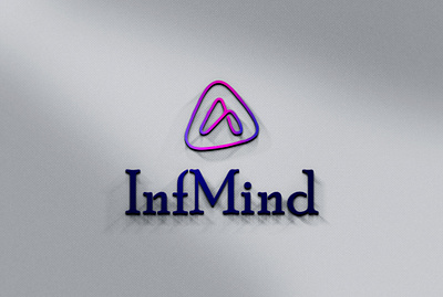 InfMind Logo graphic design illustrator logo minimal logo