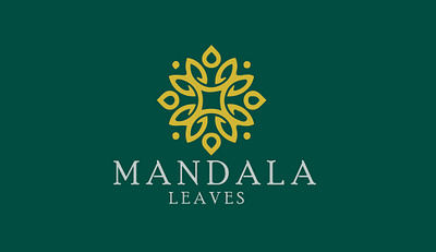 Mandala Leaves Logo graphic design logo