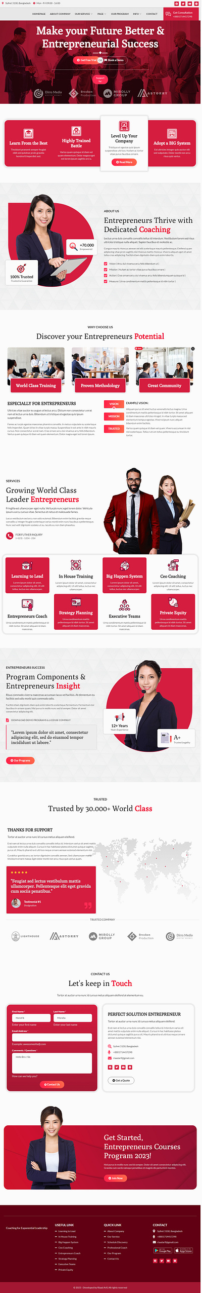 Entrepreneur & Business Coaching Website agency website business website design business website sample design elementor clone elementor design elementor landing elementor pro elementor website elementor wordpress need website web design website design website sample wordpress wordpress business wordpress cms wordpress elementor wordpress landing wordpress website