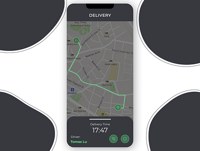 #DailyUI #020 app courier dailyui delivery design figma map mobile pick up service ui