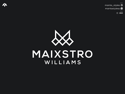 MAIXSTRO WILLIAMS branding design icon letter logo m company logo minimal mw logo vector wm logo