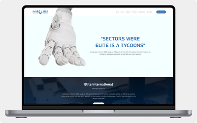 Website for Elite International b2bwebsitedesign branding cleanui controlsystems corporatewebsite customsolutions design digitaltransformation elitesystemsme engineeringinnovation industrialautomation interactiveui modernwebdesign professionaldesign technologysolutions ui uiux uiuxdesign uxdesign websitedesign