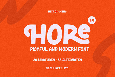 Hore - Playful Font lettering font