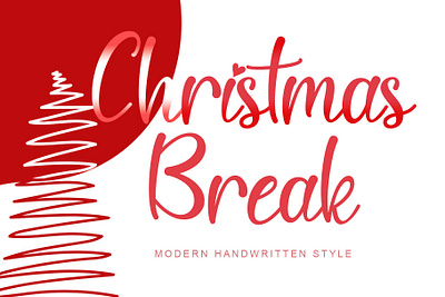 Christmas Break beautiful branding design font font design graphic design handwritten illustration logo ui