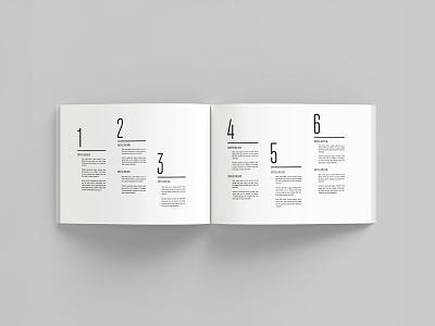 Brochure brochure design editorial graphic design magazine minimal typography