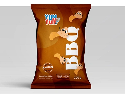 Potato Chips Packaging Design branding graphic design illustration logodesign packaging packagingdesign