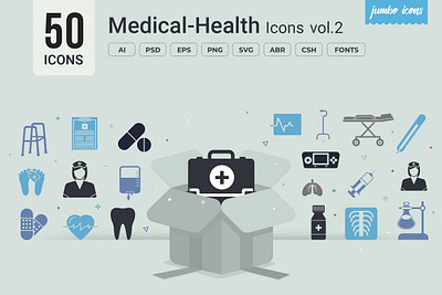 Medical-Health Glyph Icon V2 design graphics readytouse vector