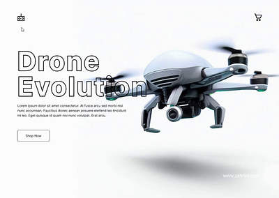 Drone Seller Shop Web Design design drone figma landing page seller shop ui ui ux web design wordpress
