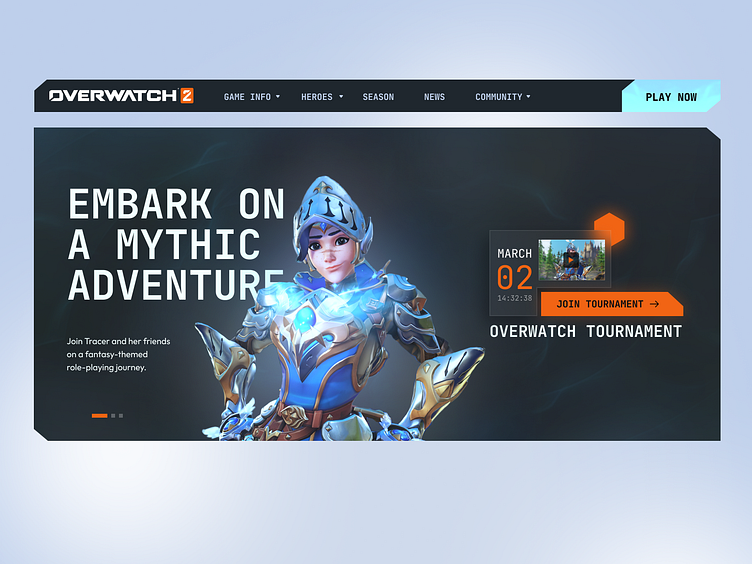 Overwatch 2 Website Redesign by Stefan Bozovic on Dribbble