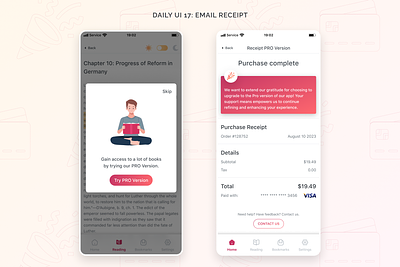 Daily UI 17: Email Receipt daily ui figma mobile app order product design receipt ui design