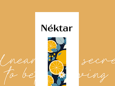 Nektar Skincare: Beauty Illustration & Packaging branding design flower illustration lemon logo minimal skincare yellow