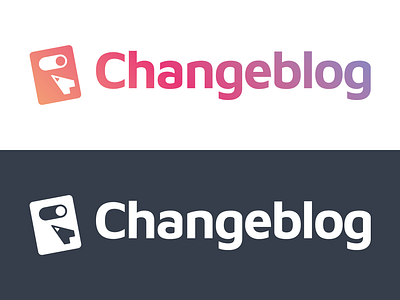 Changeblog - Logo Design changelog gradient logo text vector