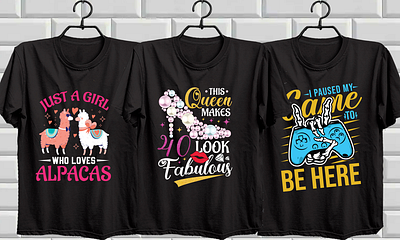 BEST T-SHIRT DESIGN alpacas best t shirt cute design design designer game t shirt design girl graphic design illustration queen t shirt typography