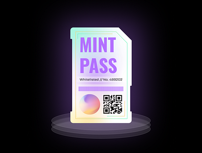 NFT Mint Pass Card bloc branding design flyer design graphic design identity label design ui web3